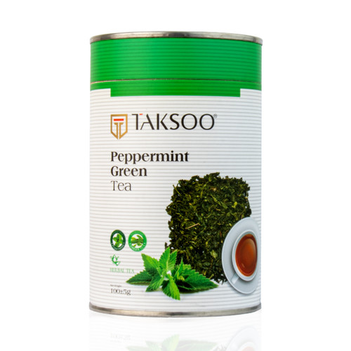 مخلوط چای سبز و گیاه نعنا فلفلی تکسو